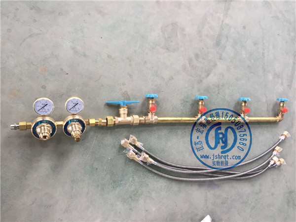 4瓶组单侧阿曼湾铜氧氮氩汇流排 4瓶组单侧阿曼湾铜氧氮氩汇流排